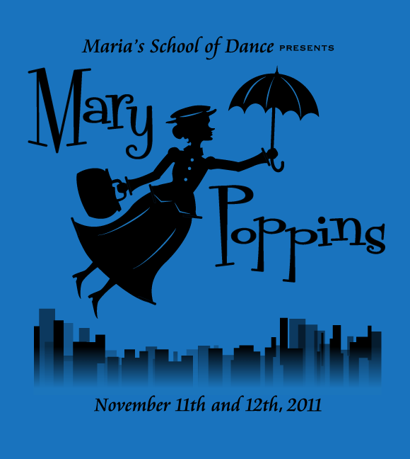 Mary Poppins Tee Shirt Design